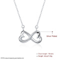 2018 New Design High Quality Fashion Popular Delicate Bow Pendant Silver Necklace for Women